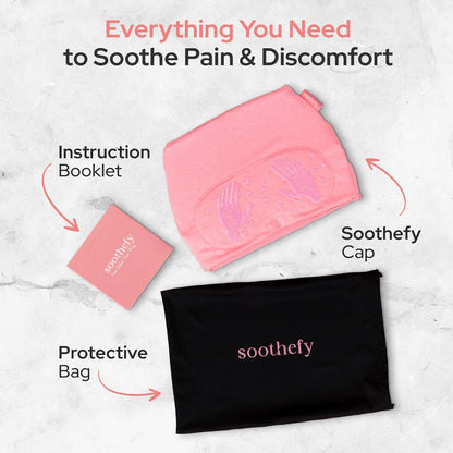 Migraine Relief Cap with Slide-Up Eye Mask - Patent Pending - Headache Relief Hat for Hangover, Stress, Tension - Buttery Soft, Made for Bad Days