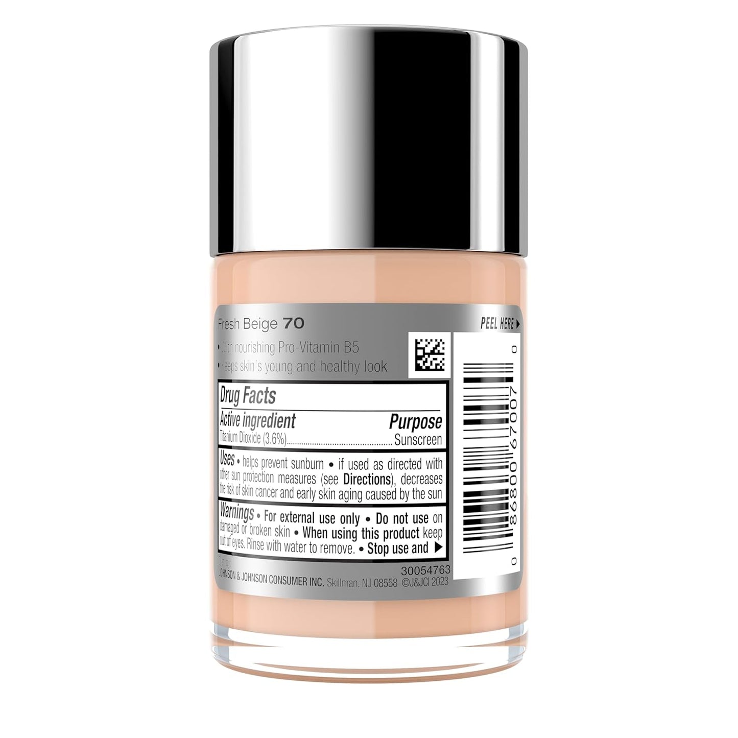 Neutrogena Healthy Skin Liquid Foundation Makeup with Broad Spectrum SPF 20 Sunscreen, Lightweight, Medium Coverage Makeup with Sunscreen and Pro-Vitamin B5, Fresh Beige 380W, 1 fl. oz