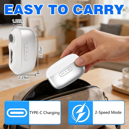 Universal Automatic Electric Nail Clipper,3-in-1 Rechargeable Fingernail & Toenail Trimmer with Built-in Light&2 Speeds,360° Silent Smart Nails Cutter and Polishing Trimmer with Nail Scraps Storage