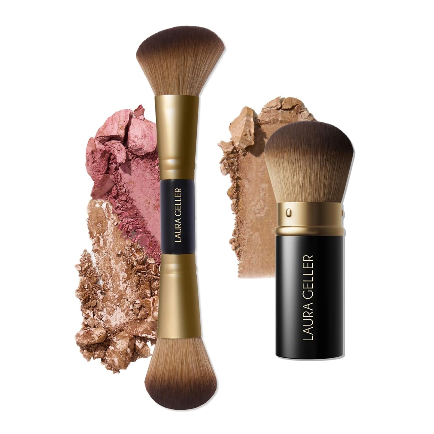 LAURA GELLER NEW YORK The Brush Vault - Ultimate Limited Edition Makeup Brush Collection - Includes Ten Must-Have Makeup Brushes for Mature Skin Makeup Application - 10 Count