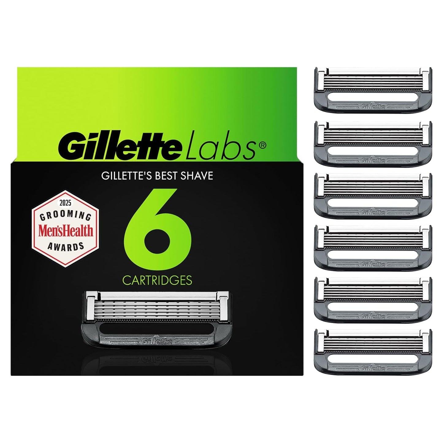 GilletteLabs Shaving Razor Blade Refills for Men, 12 Count