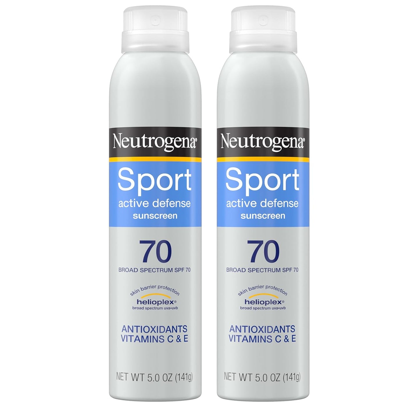 Neutrogena Sport Face Sunscreen SPF 70+, Oil-Free, 2.5 fl oz, Sweat & Water-Resistant, Broad-Spectrum UVA/UVB, Nourish & Restore Skin Balance, Oxybenzone Free Sunscreen For Face