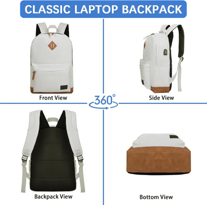 Goloni Backpack for Men Women,Travel Laptop Backpack, Water Resistant 17.3 Inch USB Charging Backpack, Large Capacity Work Commute Bag