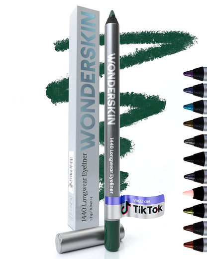 Wonderskin Eyeliner Pencil, 1440 Longwear Deep Purple Eyeliner Pencil - Waterproof, Sharpenable & Smudge Proof