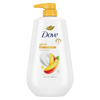 Dove Body Wash with Pump Gentle Exfoliate with Sea Minerals For 24hr Lotion-Soft Skin Moisturizing Skin Cleanser with No Sulfates No Parabens 30.6 oz