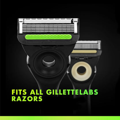 GilletteLabs Shaving Razor Blade Refills for Men, 12 Count