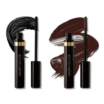 LAURA GELLER NEW YORK Kajal Longwear Mascara – Black – Volumizing, Lengthening, & Defining Mascara - Smudge‑Proof & Flake‑Proof Wear, Buildable Formula