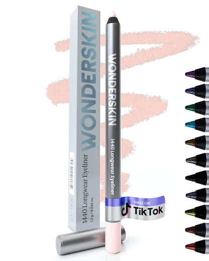 Wonderskin Eyeliner Pencil, 1440 Longwear Deep Purple Eyeliner Pencil - Waterproof, Sharpenable & Smudge Proof