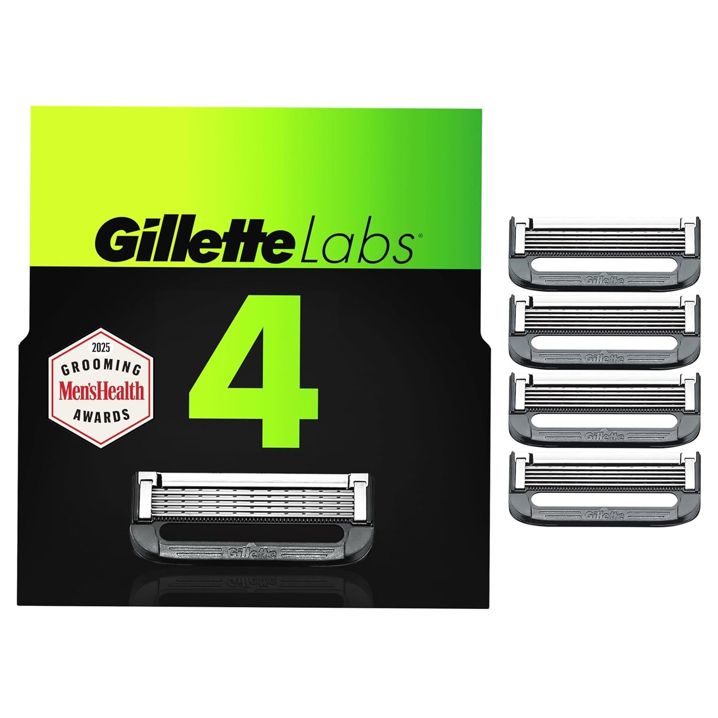 GilletteLabs Shaving Razor Blade Refills for Men, 12 Count