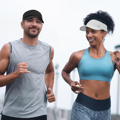 Sukeen Sports Sun Visor Men Women Lightweight Portable Cooling Stretchy Visor Hat for Running, Golf, Daily Wear