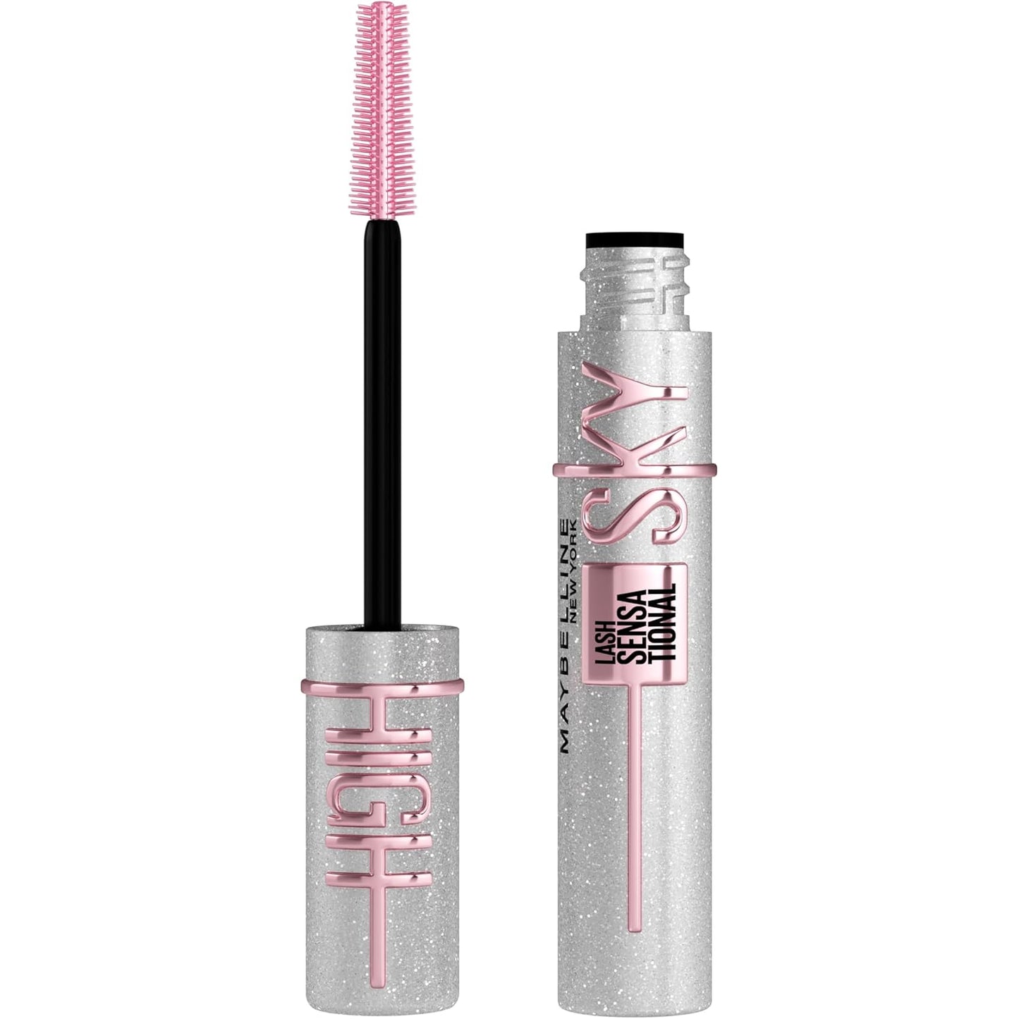 Maybelline Lash Sensational Sky High Mascara Makeup, Volumizing, Lengthening, Defining, Curling, Multiplying, Buildable, Washable Formula, Burgundy Haze, 1 Count