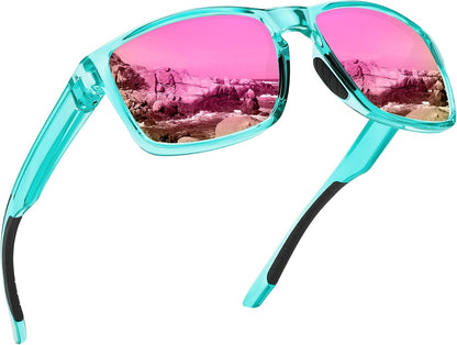Sports Polarized Sunglasses for Men Women UV Protection Unbreakable Driving Running Fishing Hiking Sun Glasses