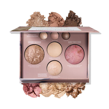 LAURA GELLER NEW YORK Best of the Best Baked Palette – 7-in-1 Full Face Palette – Bronzer, Blush, 2 Highlighters & 3 Eyeshadows – Crease-Proof, Handmade in Italy – Travel-Friendly