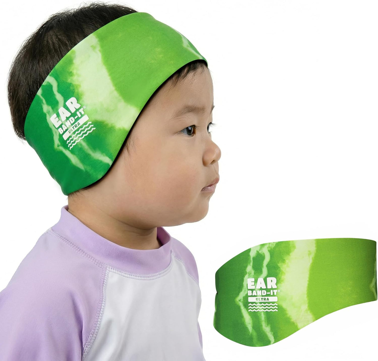 Earvolution Ear Band-It Ultra Swimming Headband for Kids and Adults - Invented by Ear, Nose, and Throat Physician - Custom Anti-Slip Grip Neoprene Maximizes Protection, 13 Color Options, 3 Sizes