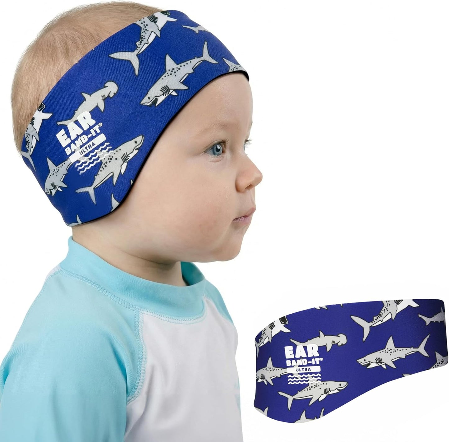 Earvolution Ear Band-It Ultra Swimming Headband for Kids and Adults - Invented by Ear, Nose, and Throat Physician - Custom Anti-Slip Grip Neoprene Maximizes Protection, 13 Color Options, 3 Sizes