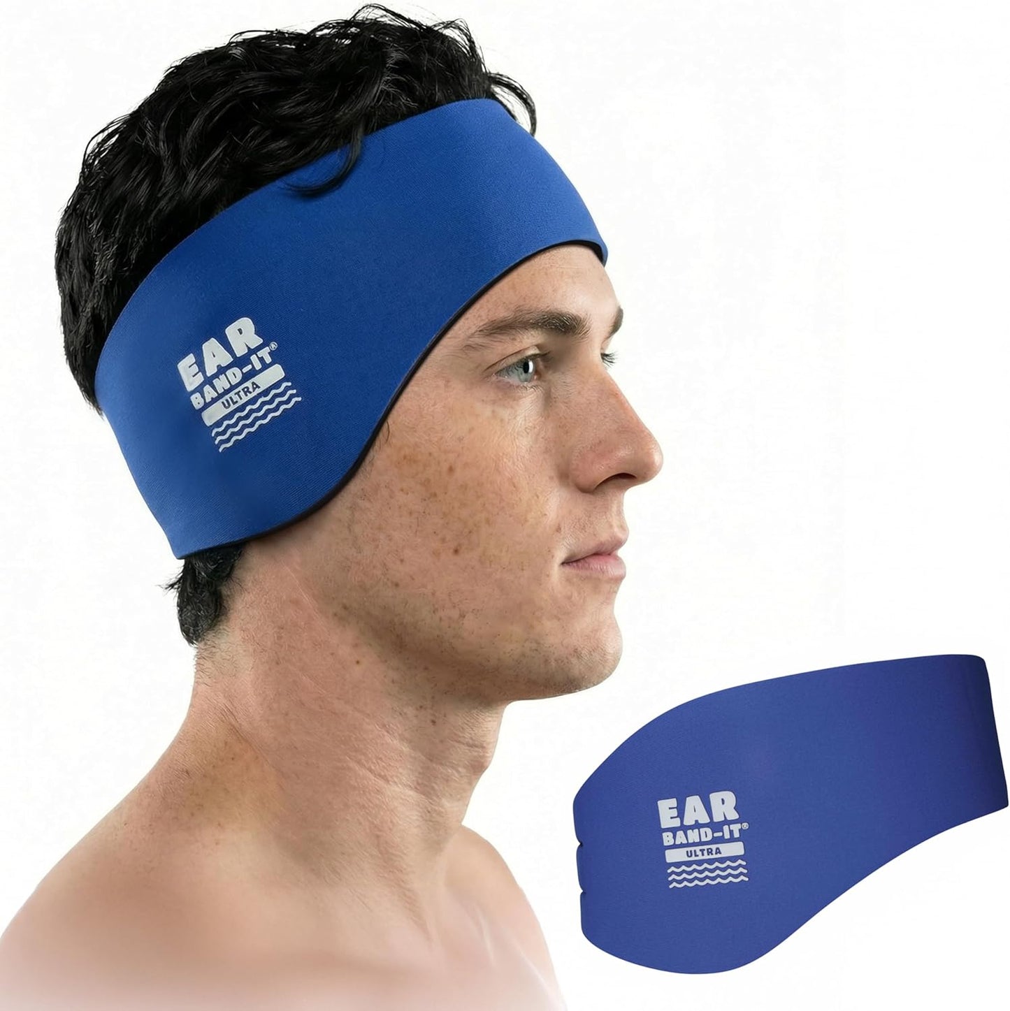 Earvolution Ear Band-It Ultra Swimming Headband for Kids and Adults - Invented by Ear, Nose, and Throat Physician - Custom Anti-Slip Grip Neoprene Maximizes Protection, 13 Color Options, 3 Sizes
