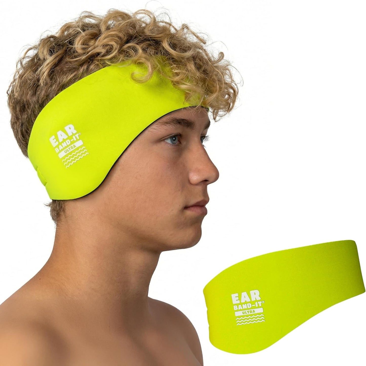 Earvolution Ear Band-It Ultra Swimming Headband for Kids and Adults - Invented by Ear, Nose, and Throat Physician - Custom Anti-Slip Grip Neoprene Maximizes Protection, 13 Color Options, 3 Sizes