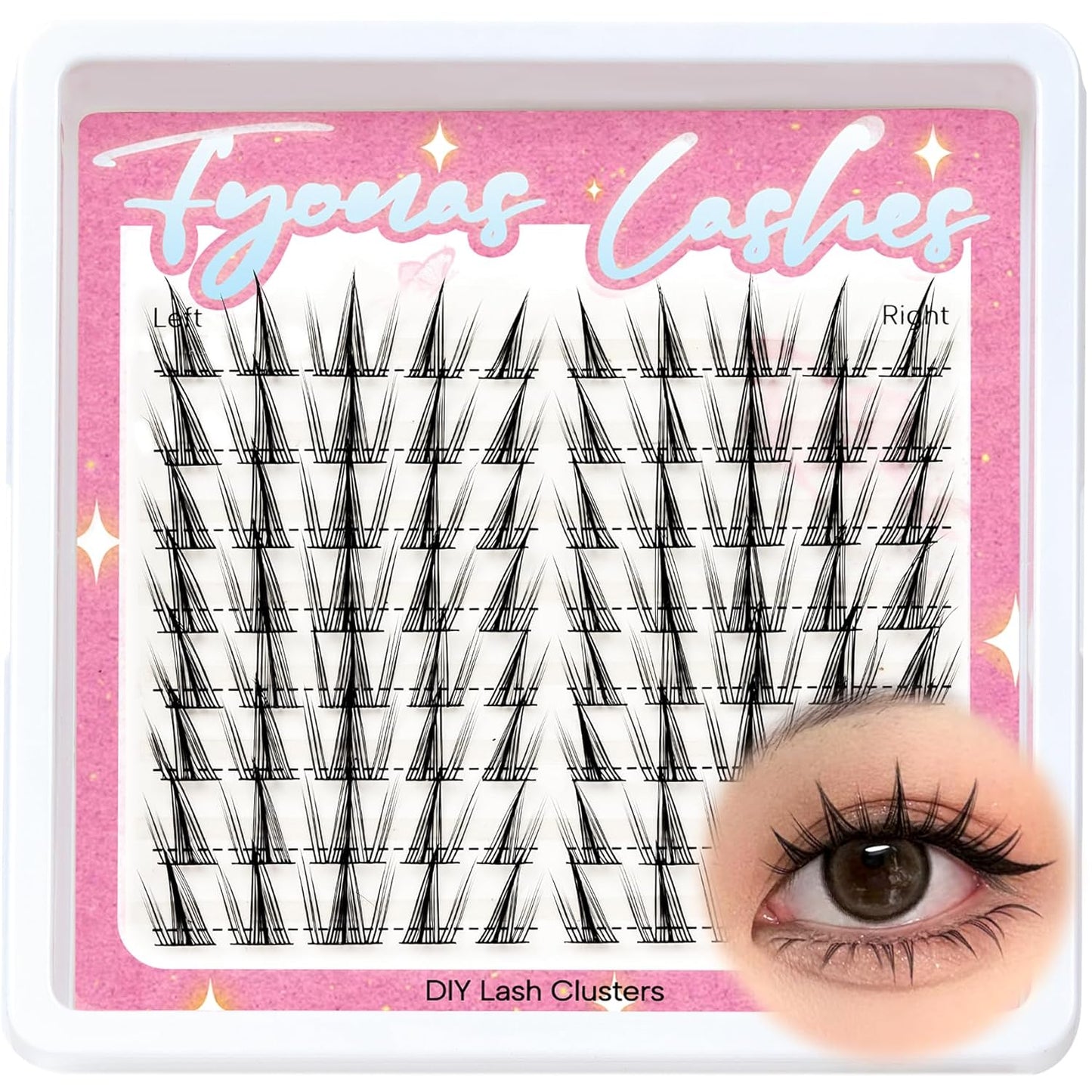 Lash Clusters Manga Eyelash Clusters Spiky Cluster Eyelash Extensions 80Pcs C Curl Individual Lashes Volume Anime Lash Clusters with Thin Band Cosplay Lashes DIY at Home (Cutey)