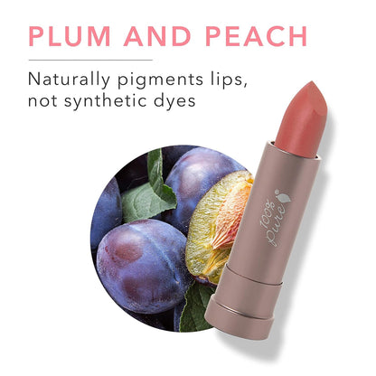 100% PURE Cocoa Butter Matte Lipstick Full Stay All Day Coverage, Lasting Moisturizing & Softening Natural Lip Color for All Skin Tones, Vegan Fruit Pigmented Mirage (Cool Deep Dusty Pink) - 0.15 oz