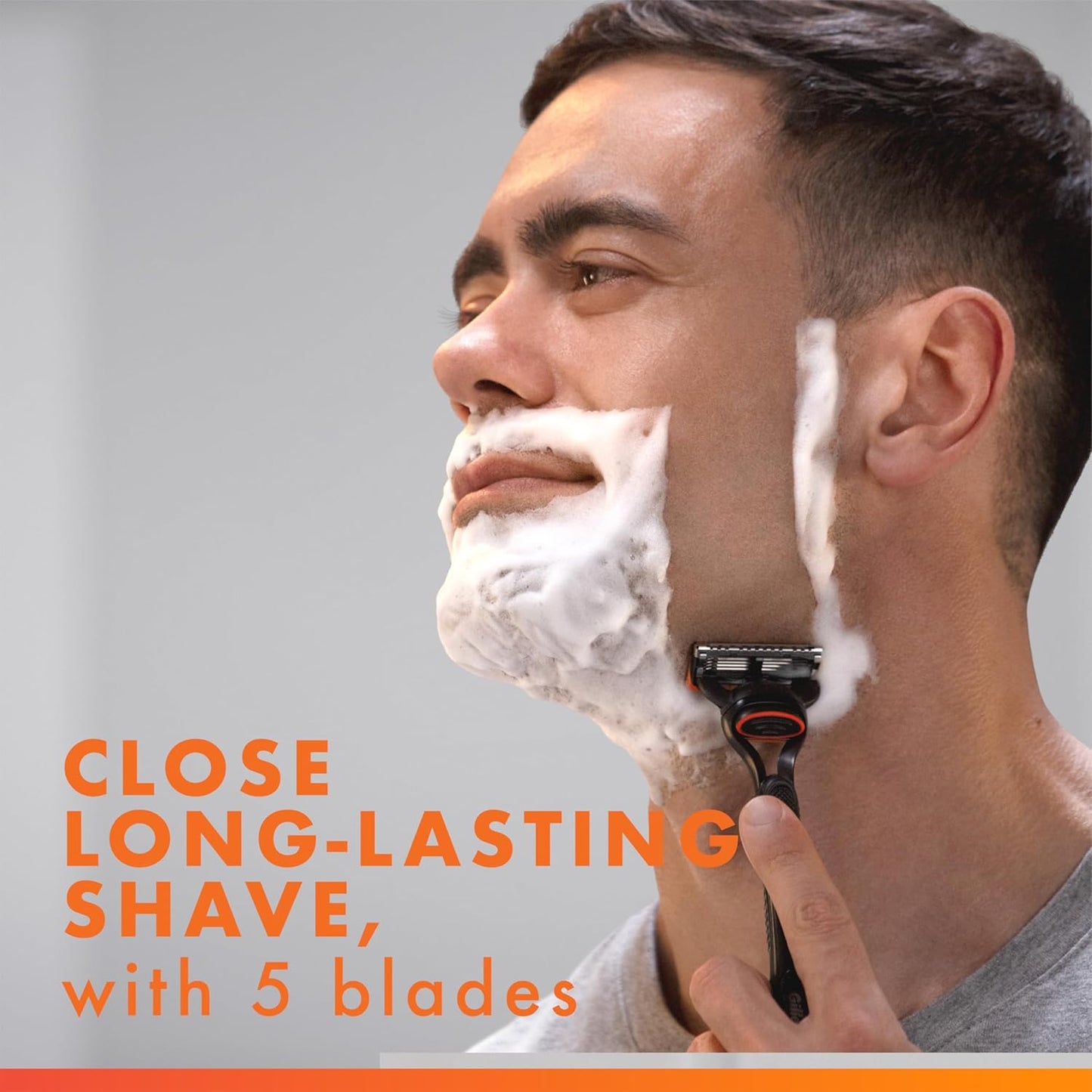 Gillette Fusion5 Men's 5-Blade Razor, 1 Razor Handle, 3 Blade Refills