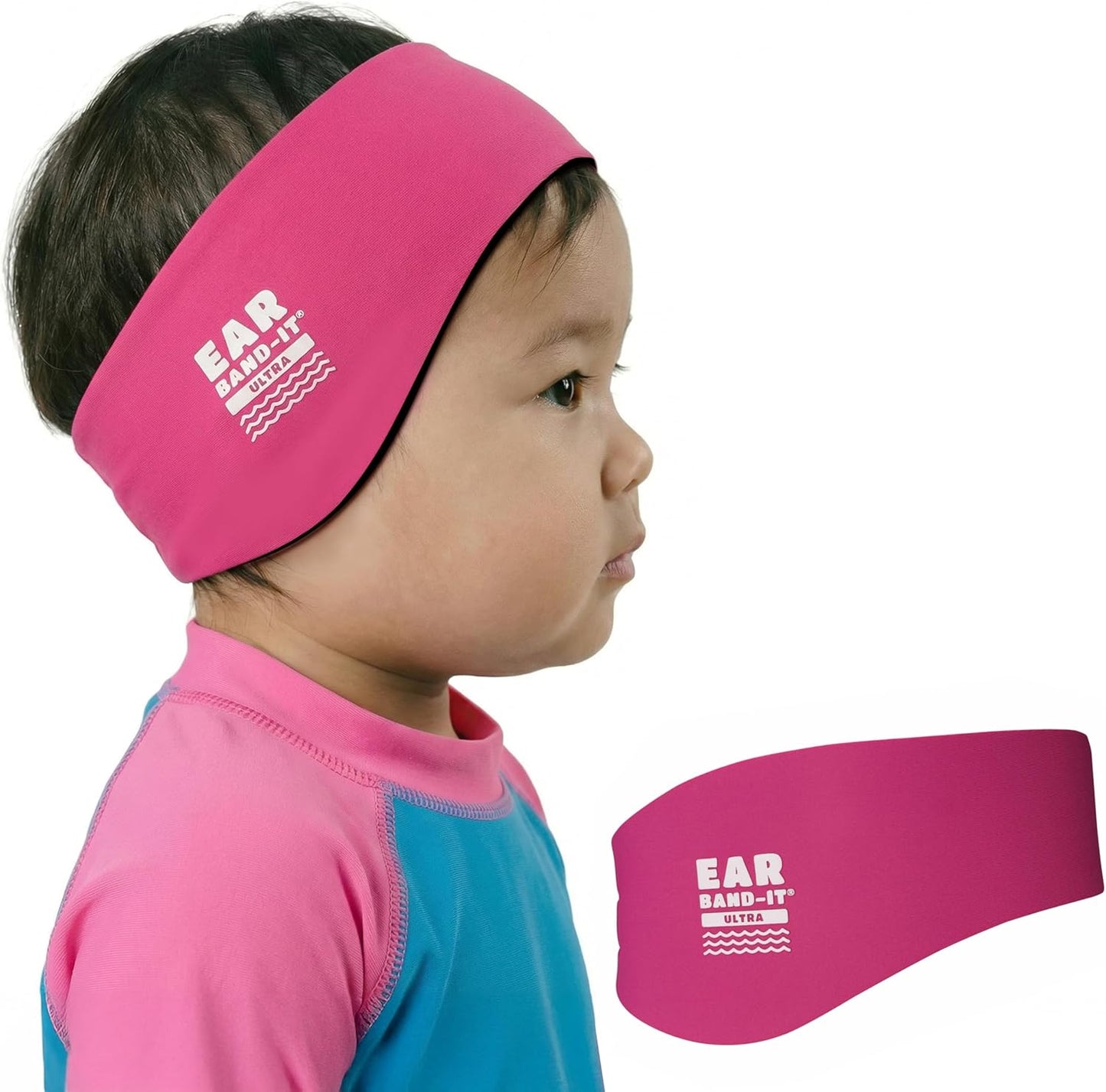 Earvolution Ear Band-It Ultra Swimming Headband for Kids and Adults - Invented by Ear, Nose, and Throat Physician - Custom Anti-Slip Grip Neoprene Maximizes Protection, 13 Color Options, 3 Sizes