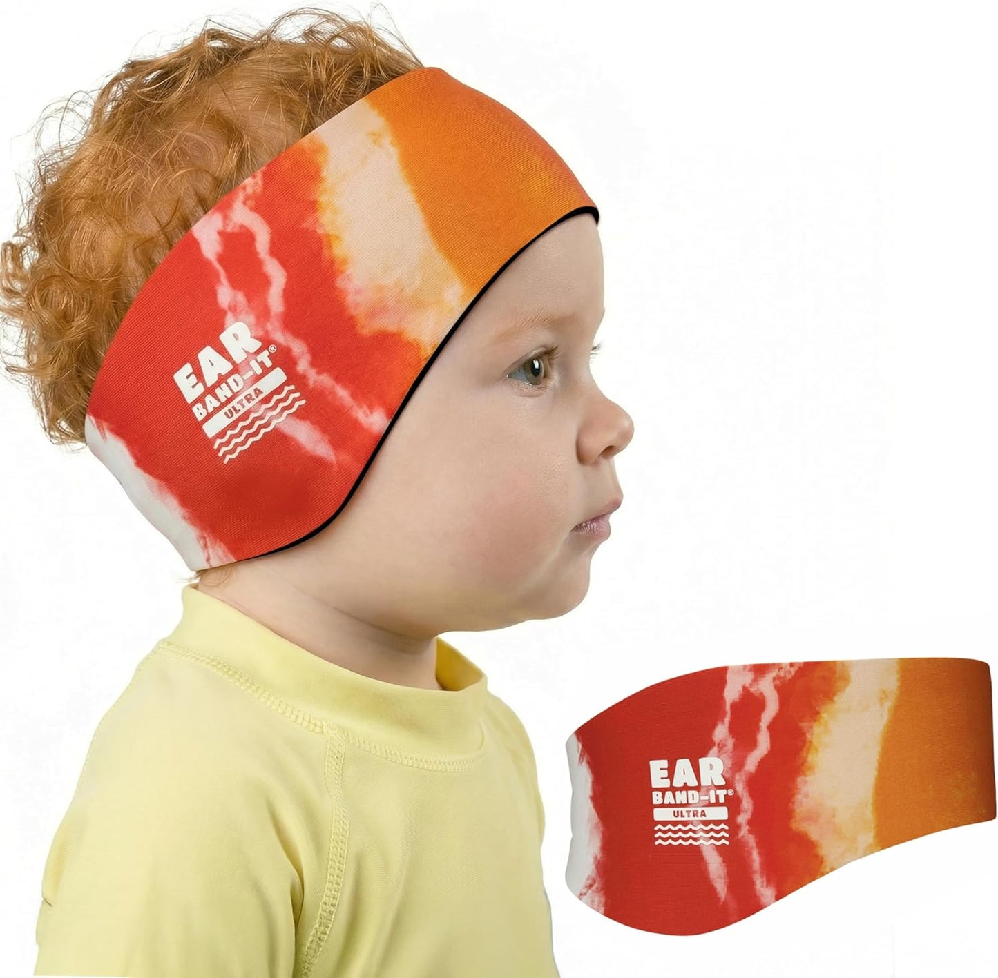 Earvolution Ear Band-It Ultra Swimming Headband for Kids and Adults - Invented by Ear, Nose, and Throat Physician - Custom Anti-Slip Grip Neoprene Maximizes Protection, 13 Color Options, 3 Sizes