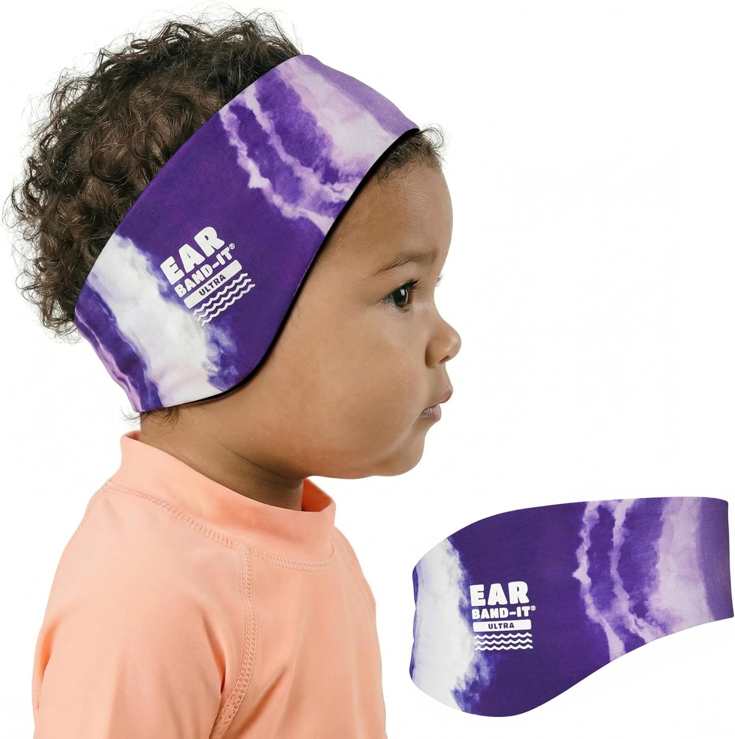 Earvolution Ear Band-It Ultra Swimming Headband for Kids and Adults - Invented by Ear, Nose, and Throat Physician - Custom Anti-Slip Grip Neoprene Maximizes Protection, 13 Color Options, 3 Sizes
