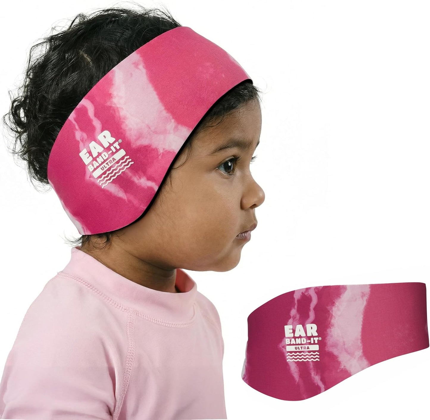 Earvolution Ear Band-It Ultra Swimming Headband for Kids and Adults - Invented by Ear, Nose, and Throat Physician - Custom Anti-Slip Grip Neoprene Maximizes Protection, 13 Color Options, 3 Sizes