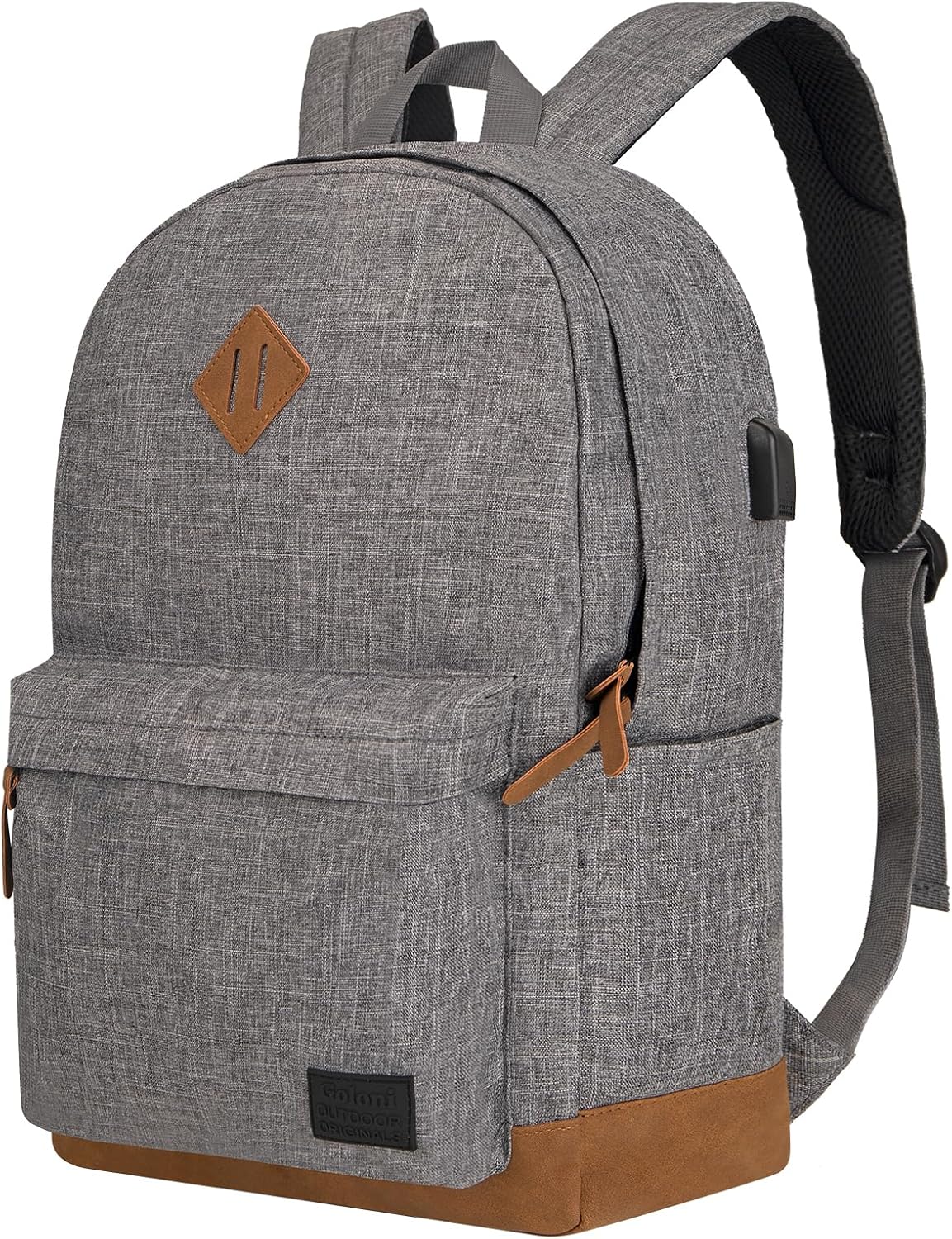 Goloni Backpack for Men Women,Travel Laptop Backpack, Water Resistant 17.3 Inch USB Charging Backpack, Large Capacity Work Commute Bag
