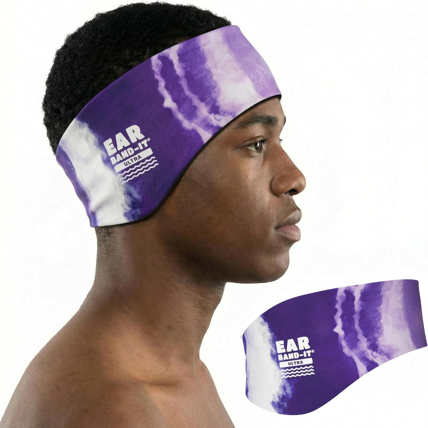 Earvolution Ear Band-It Ultra Swimming Headband for Kids and Adults - Invented by Ear, Nose, and Throat Physician - Custom Anti-Slip Grip Neoprene Maximizes Protection, 13 Color Options, 3 Sizes
