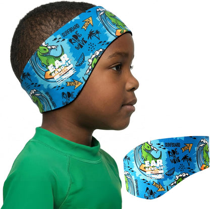 Earvolution Ear Band-It Ultra Swimming Headband for Kids and Adults - Invented by Ear, Nose, and Throat Physician - Custom Anti-Slip Grip Neoprene Maximizes Protection, 13 Color Options, 3 Sizes