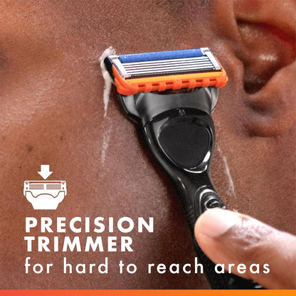 Gillette Fusion5 Power 5-Blade Razor Blade Refills for Men with Precision Trimmer, 10 Count