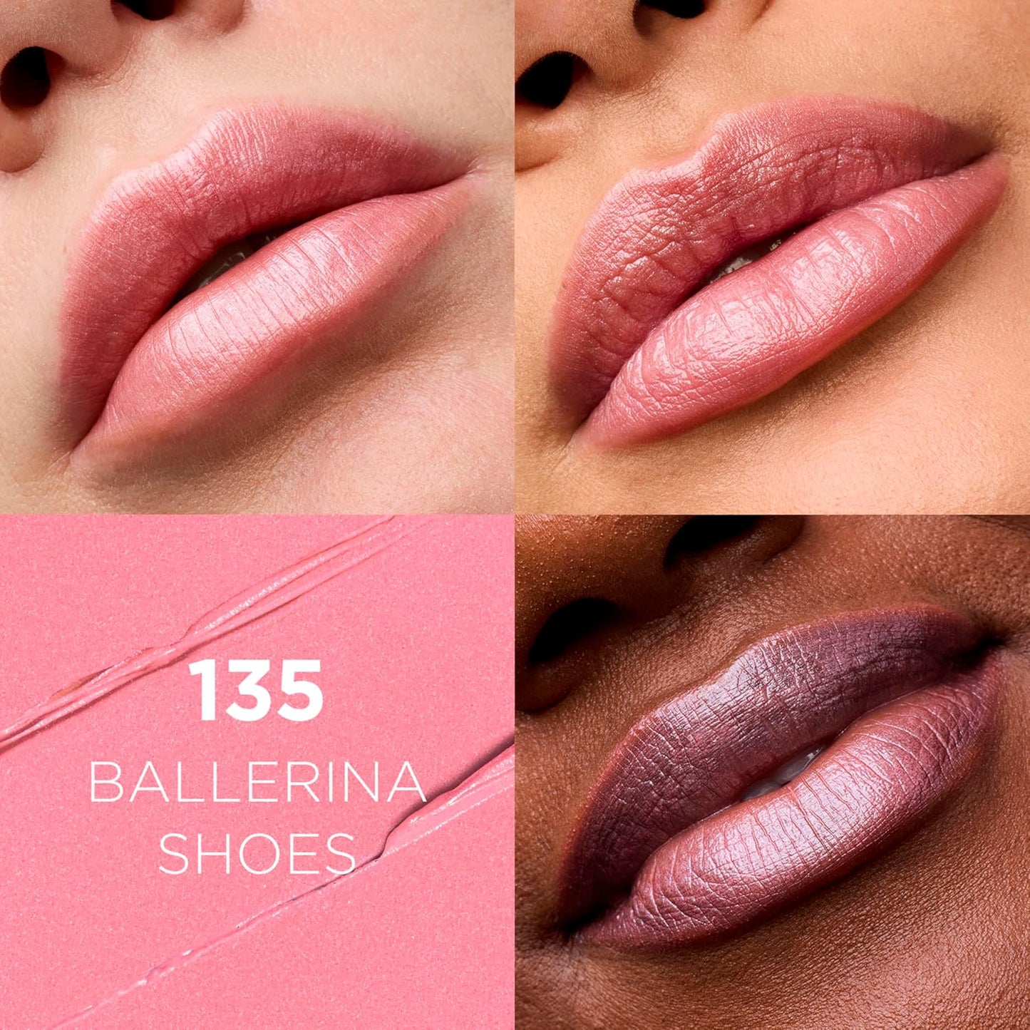 L'Oreal Paris Colour Riche Original Creamy, Hydrating Satin Lipstick with Argan Oil and Vitamin E, Ballerina Shoes , 1 Count